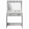 Table de Toilette avec tiroir Gris béton 78,5 x 41 x 135 cm 628199628199