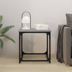 Table d'appoint Sonoma gris 40x40x40 cm Bois d'ingénierie 628200628200
