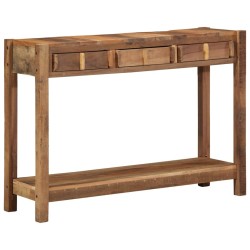 Table console Marron 107 x 33 x 76 cm Bois Recyclé Solide 628201628201