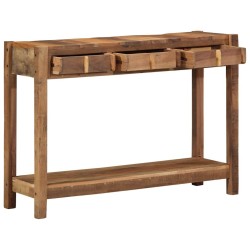 Table console Marron 107 x 33 x 76 cm Bois Recyclé Solide 628201628201