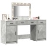 Table de Toilette avec tiroir 3 pcs Gris Bois d'ingénierie 628204628204