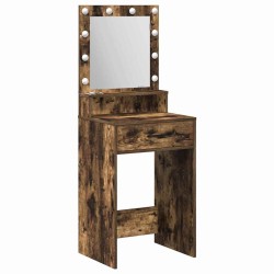Table de Toilette Chêne fumé 50 x 41 x 135 cm Bois d'ingénierie 628205628205
