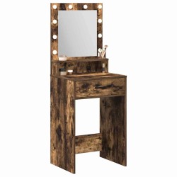 Table de Toilette Chêne fumé 50 x 41 x 135 cm Bois d'ingénierie 628205628205