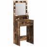 Table de Toilette Chêne fumé 50 x 41 x 135 cm Bois d'ingénierie 628205628205