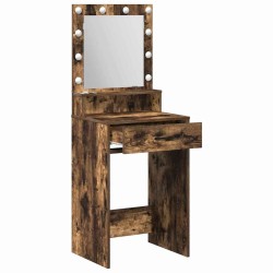 Table de Toilette Chêne fumé 50 x 41 x 135 cm Bois d'ingénierie 628205628205
