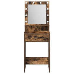 Table de Toilette Chêne fumé 50 x 41 x 135 cm Bois d'ingénierie 628205628205