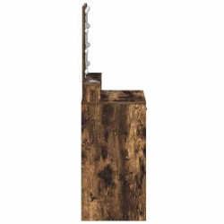 Table de Toilette Chêne fumé 50 x 41 x 135 cm Bois d'ingénierie 628205628205