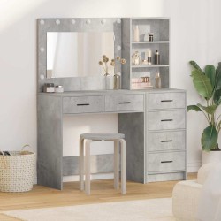 Table de Toilette Gris 78.5 x 41 x 135 cm Bois d'ingénierie 628206628206