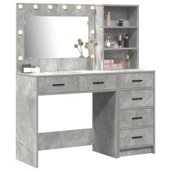 Table de Toilette Gris 78.5 x 41 x 135 cm Bois d'ingénierie 628206628206
