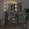 Table de Toilette Gris 78.5 x 41 x 135 cm Bois d'ingénierie 628206628206