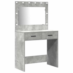 Table de Toilette Gris 78.5 x 41 x 135 cm Bois d'ingénierie 628206628206