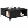 Table basse Chêne noir 80 x 80 x 36,5 cm Bois d'ingénierie 628207628207