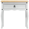 Table console avec tiroir Blanc 73 x 35 x 73 cm Pin massif 628208628208
