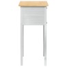 Table console avec tiroir Blanc 73 x 35 x 73 cm Pin massif 628208628208