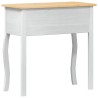 Table console avec tiroir Blanc 73 x 35 x 73 cm Pin massif 628208628208