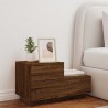 Table de chevet avec lumières LED chêne marron 70x36x40,5 cm 628211628211