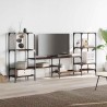 Meuble TV chêne marron 206,5x28,5x95 cm bois d'ingénierie 628212628212