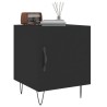 Tables de chevet 2 pcs noir 40x40x50 cm bois d’ingénierie 628214628214