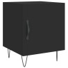 Tables de chevet 2 pcs noir 40x40x50 cm bois d’ingénierie 628214628214