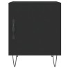 Tables de chevet 2 pcs noir 40x40x50 cm bois d’ingénierie 628214628214