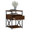 Tables de chevet 2pcs chêne marron 40x42x55cm bois d'ingénierie 628215628215