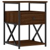 Tables de chevet 2pcs chêne marron 40x42x55cm bois d'ingénierie 628215628215