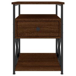 Tables de chevet 2pcs chêne marron 40x42x55cm bois d'ingénierie 628215628215