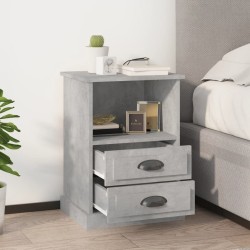 Tables de chevet 2 pcs gris béton 43x36x60 cm 628217628217