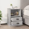 Tables de chevet 2 pcs gris béton 43x36x60 cm 628217628217