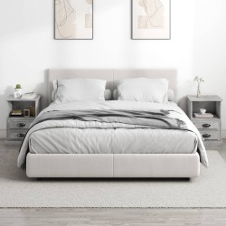 Tables de chevet 2 pcs gris béton 43x36x60 cm 628217628217