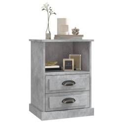 Tables de chevet 2 pcs gris béton 43x36x60 cm 628217628217