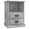 Tables de chevet 2 pcs gris béton 43x36x60 cm 628217628217
