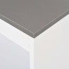 Table de bar avec étagère Blanc 110x50x103 cm 628219628219