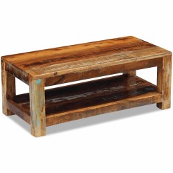 Table basse Bois de récupération massif 90x45x35 cm 628220628220