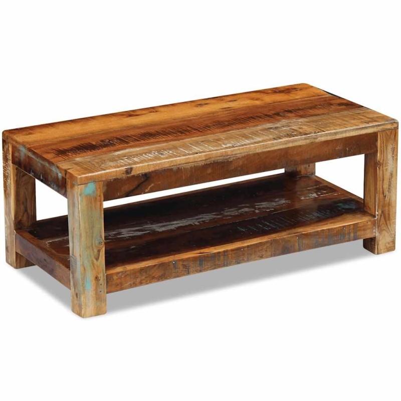 Table basse Bois de récupération massif 90x45x35 cm 628220628220