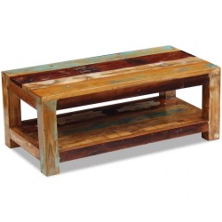 Table basse Bois de récupération massif 90x45x35 cm 628220628220