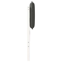 Tête de lit capitonnée Blanc et gris clair 200 cm Pin massif 628223628223