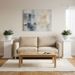 Support de Plante 2 pcs Blanc 30,5 x 30 x 43 cm 628224628224