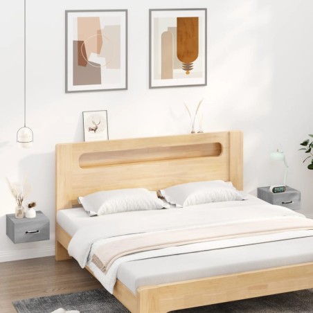 Tables de chevet murales 2 pcs Sonoma gris 35x35x20 cm 628226628226