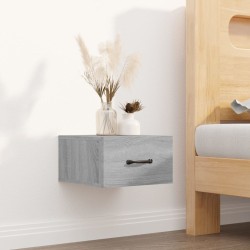 Tables de chevet murales 2 pcs Sonoma gris 35x35x20 cm 628226628226