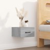 Tables de chevet murales 2 pcs Sonoma gris 35x35x20 cm 628226628226
