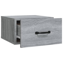 Tables de chevet murales 2 pcs Sonoma gris 35x35x20 cm 628226628226