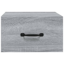 Tables de chevet murales 2 pcs Sonoma gris 35x35x20 cm 628226628226