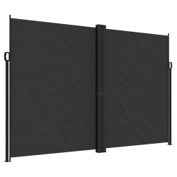 Auvent latéral rétractable noir 220x600 cm 628228628228