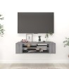 Armoire TV suspendue Sonoma gris 100x30x26,5 cm Bois Ingénierie 628232628232