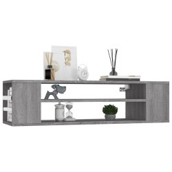 Armoire TV suspendue Sonoma gris 100x30x26,5 cm Bois Ingénierie 628232628232