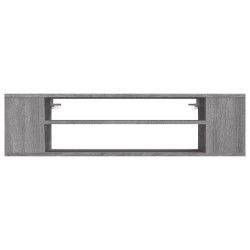 Armoire TV suspendue Sonoma gris 100x30x26,5 cm Bois Ingénierie 628232628232
