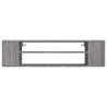 Armoire TV suspendue Sonoma gris 100x30x26,5 cm Bois Ingénierie 628232628232