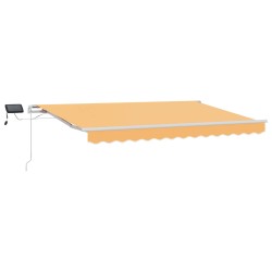 Auvent rétractable Sable 300 x 250 cm Tissu et Aluminium 628234628234