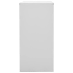 Armoires à casiers 2 pcs Gris clair et rouge 90x45x92,5cm Acier 628236628236